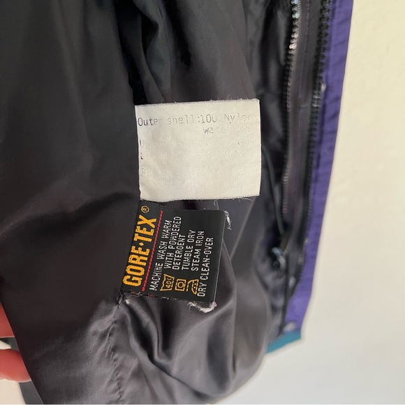 Vintage Solstice Women's Microshed Size WM Hooded Rainwear Ski Jacket Teal Color - Picture 8 of 13